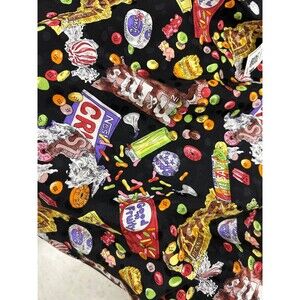 Vintage Nicole Miller Silk Scarf Candy Novelty 42” Square M&M Mars Nestle 1990